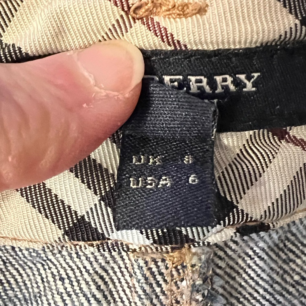 NWOT Burberry Patchwork A-Line Denim Skirt - Never Worn! Perfect Condition! - Picture 4 of 14
